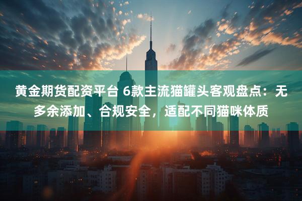 黄金期货配资平台 6款主流猫罐头客观盘点:无多余添加、合规安全,适配不同猫咪体质